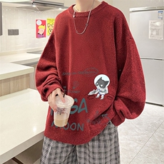 加厚加绒毛衣男大码毛线衣男针织衫男线衫M19187-P45加绒款-P65，男装针织衫/毛衣，电商A040