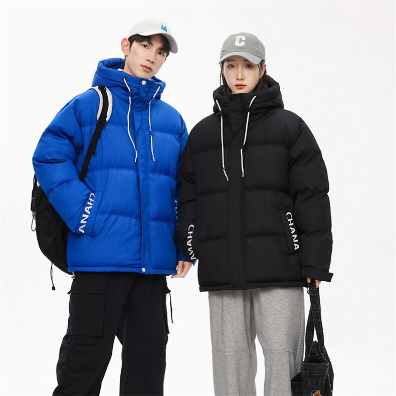 新款冬季棉衣潮牌刺绣羽绒棉服情侣加厚棉袄外套A436-7713-P100,男装棉衣,电商A436