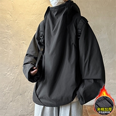 防风防水！棉衣男冬季防水冲锋衣男连帽棉服棉袄外套CP22JM-P100，男装夹克，电商B371