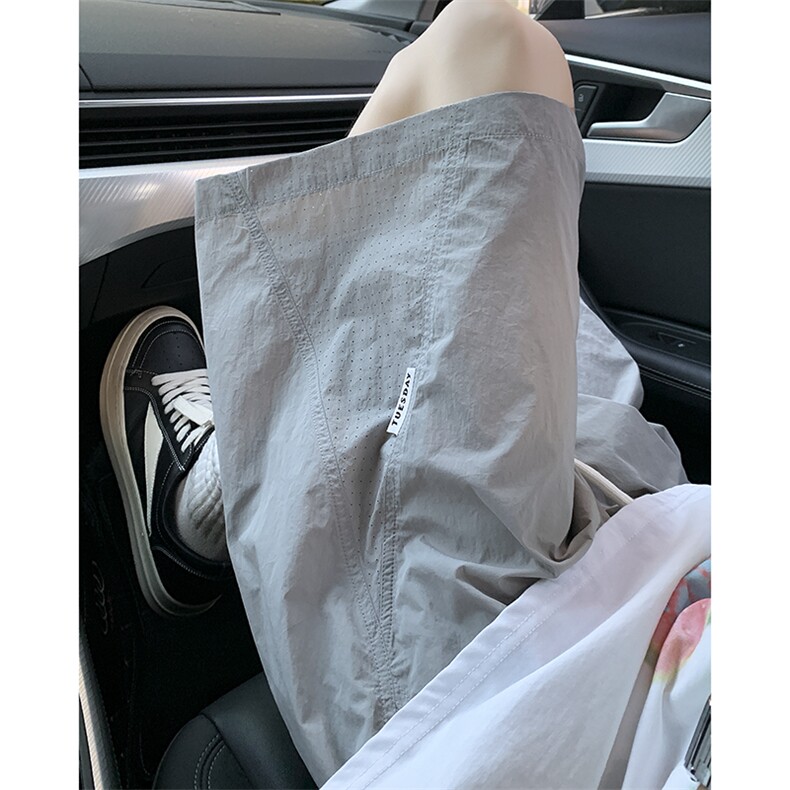 新款速干气孔拼接短裤XZ604-DK216-特P25控48,男装牛仔裤,星座604