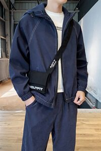 2021春季工装套装男士一套宽松夹克外套DS585T图片