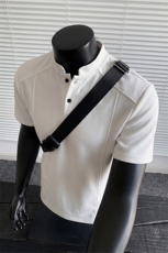 主推款夏季POLO衫正肩拼接男装短袖T恤大码休闲夏装上衣S430-特28，男装T恤，电商A233-1