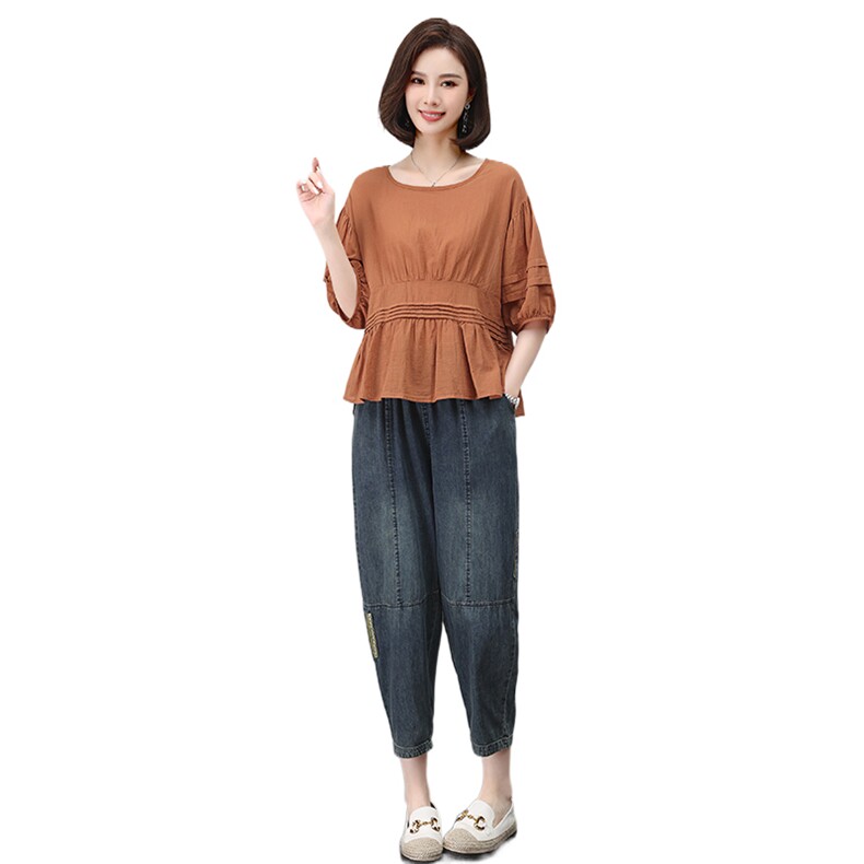 时尚宽松显瘦女装套装气质百搭休闲两件套舒适柔软面料,女装套装/套裙,叶笙衣