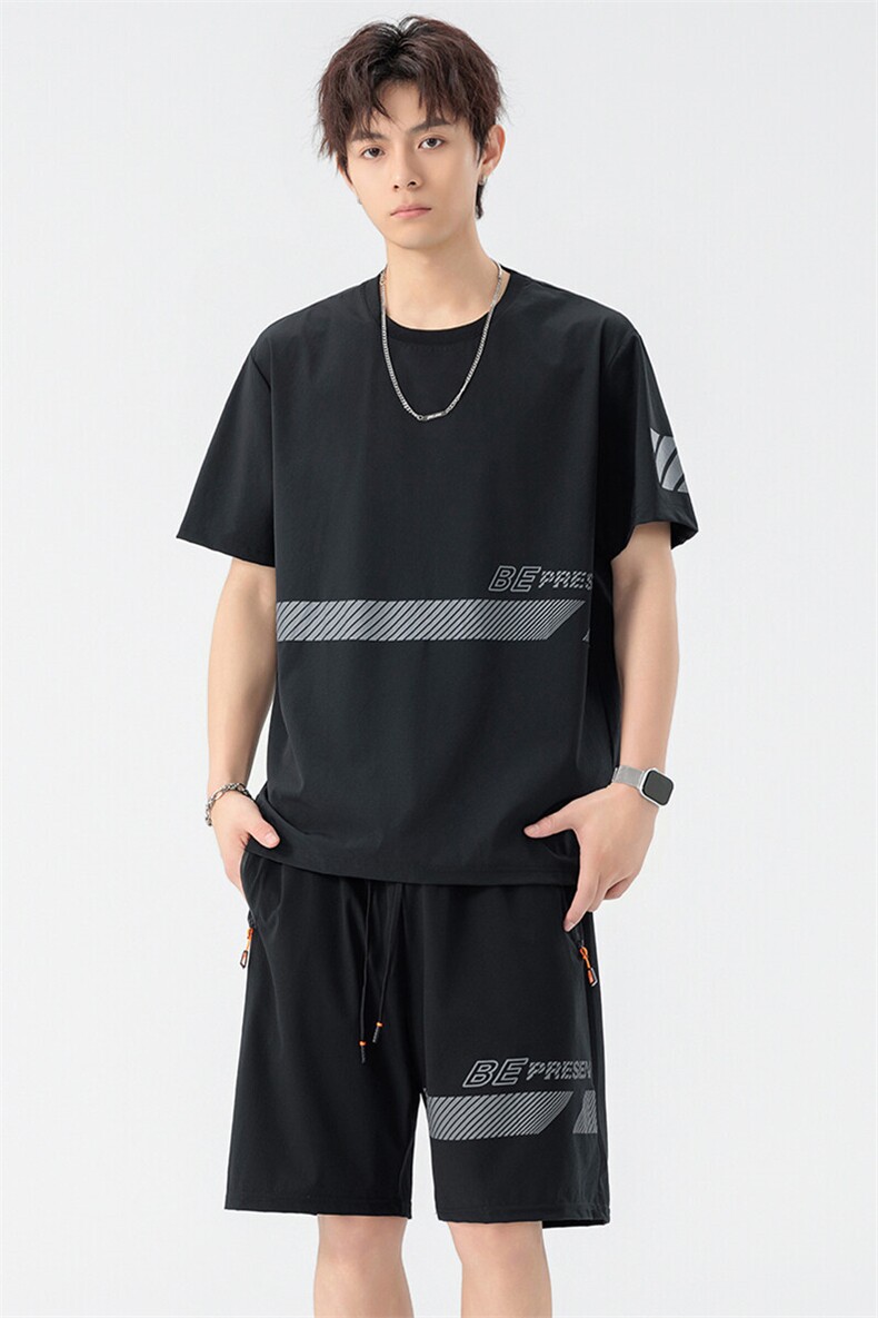 35201-P53大码大码男士圆领休闲运动套装男,男装休闲套装,星座209