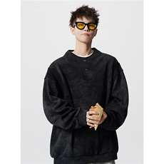 WY10175特P42现货春季新款螺纹拼接高质量连帽大码卫衣上衣男，男装卫衣，电商A059