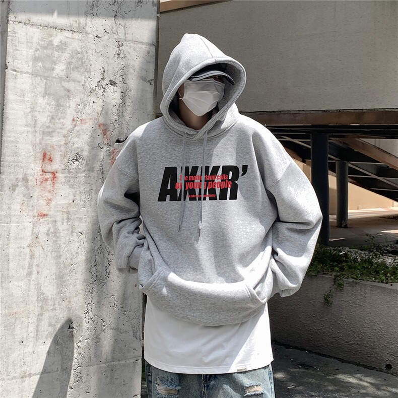 冬装新品宽松连帽加厚卫衣XZ203-W657加绒-P58,男装卫衣,星座203