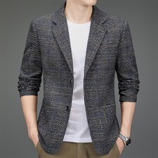 MJ2202男式2023年春季新款西装男西服外套修身商务休闲男P90图片