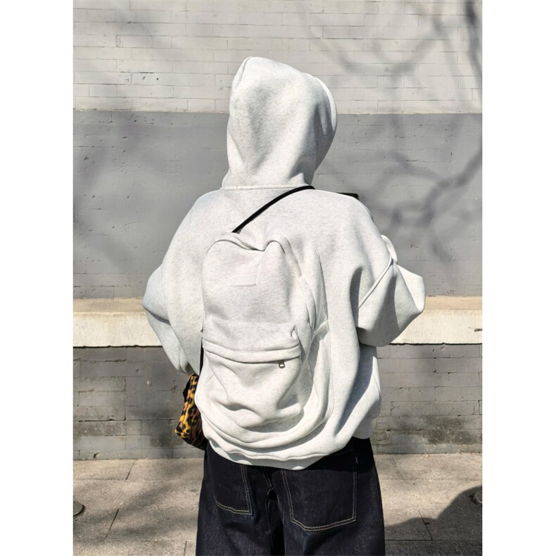 【有货】W09CC-特P60带书包重磅连帽卫衣男女设计感外套,女装短外套,星座1007（原301D）