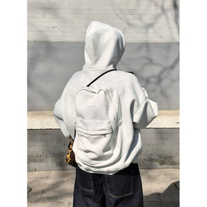 【有货】W09CC-特P60 带书包重磅连帽卫衣男女设计感外套图片