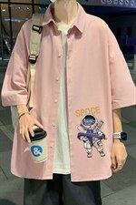 ！夏款港风冰丝衬衣男黑寸衫男白短袖衬衫男DXC285-P30，男装衬衫，电商B371