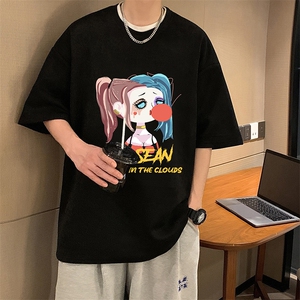 麂皮绒短袖t恤男大码半袖男 JD82298-P25图片