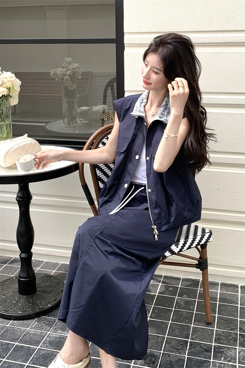 今日新品/蕾丝拼接套装裙两件套工装休闲风2C323-1125-P160-K238,女装套装/套裙,2C323