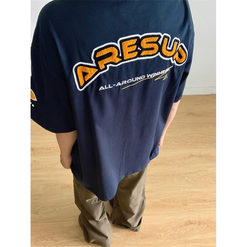 网图有货美式字母印花短袖宽松T恤男印花A489-P25刺绣A450-P35，男装T恤，星座1505