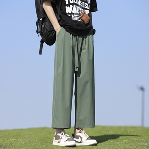 休闲裤男士夏季薄款速干黑色裤子垂感直筒宽松痞帅-6013-特批-31图片