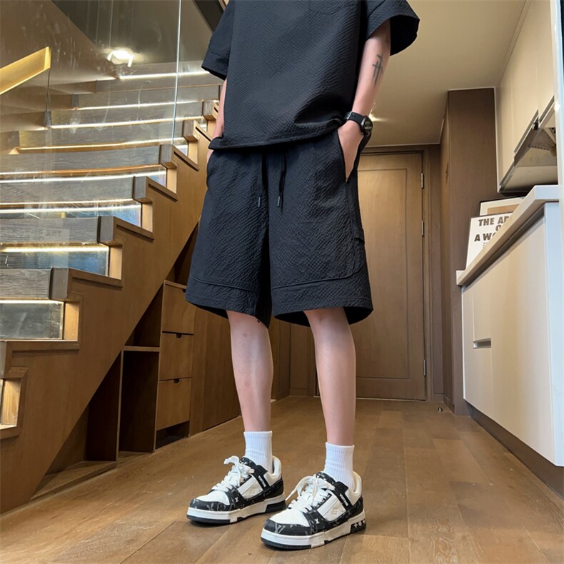 量大优供视频泡泡纱速干短裤男XH75-特P25,男装牛仔裤,电商B367