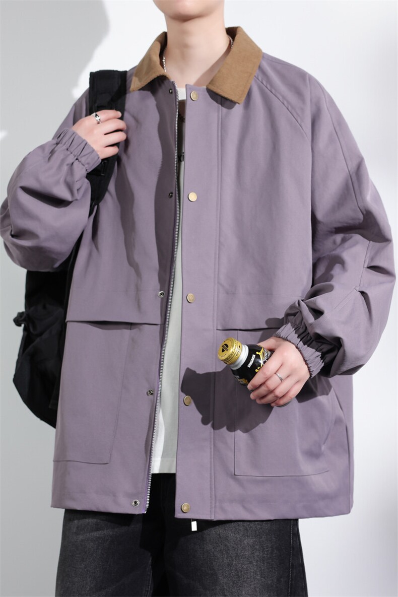 109-JK8816-P83L-9XL春季新款大码翻领夹克外套控138,男装夹克,星座109