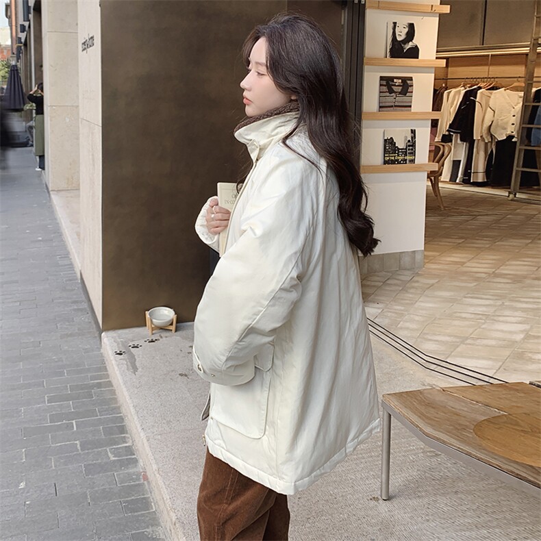 现货 白色羽绒服中长款 2C212-G07-P295-K398图片