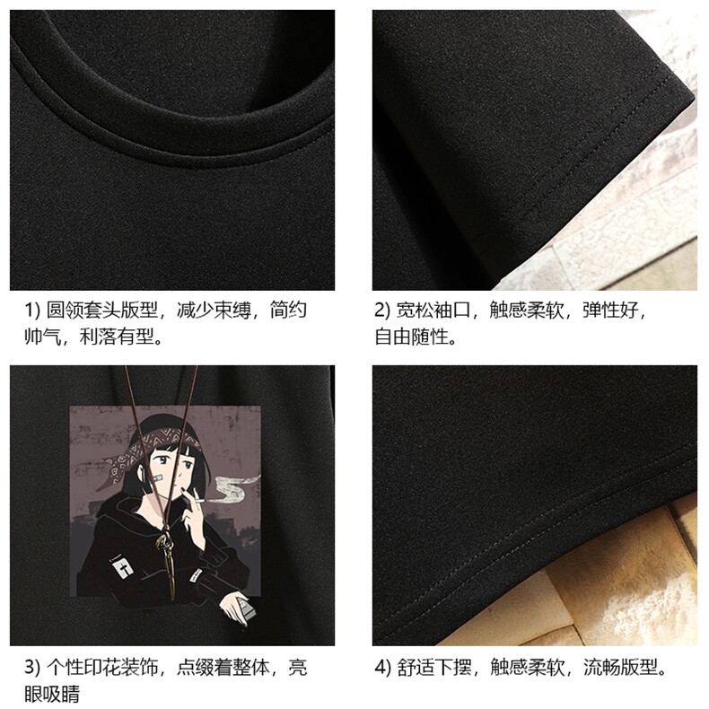 TK28122-P25春夏季七分袖t恤男大码五分袖男短袖中袖砖墙挂拍,男装T恤,电商A040A