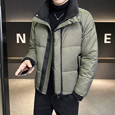 2024新款男士羽绒服立领拼色冬装外套50绒B240-YR26-P225，男装羽绒服，电商B240