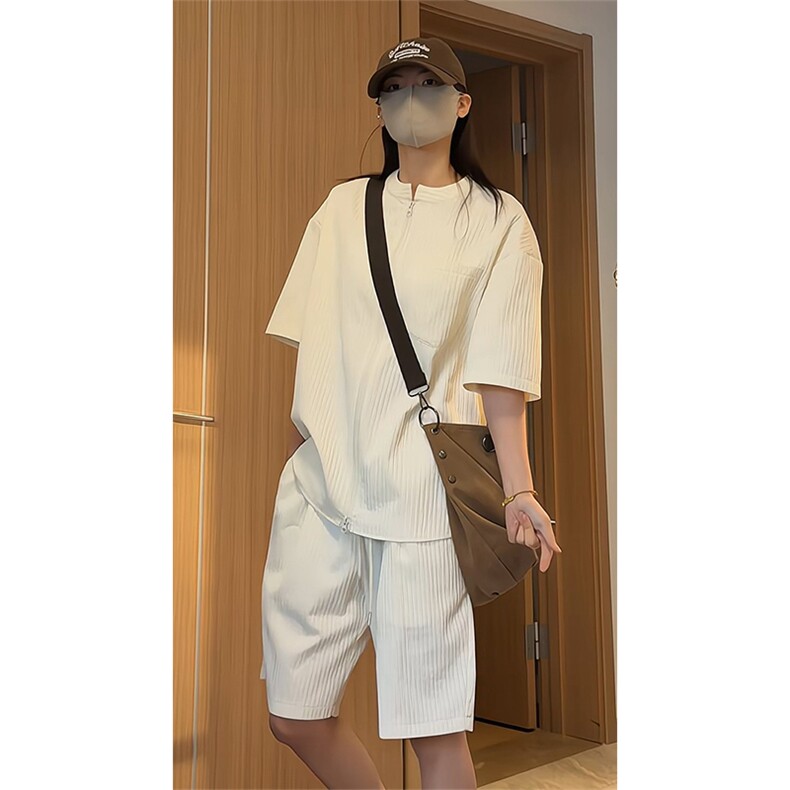 薄款短袖短裤套装宽松透气运动两件套男DC2278特P35/DK8703特P25,男装牛仔裤,电商A007