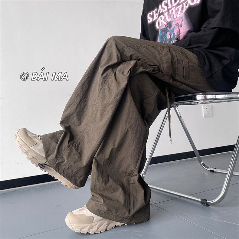 04秋季新款多口袋工装裤百搭显瘦降落伞兵裤子XZ211-1-K2348-P60,男装工装外套,星座211-1