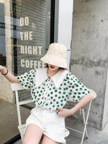 夏季新款，韩版波点小衫，女装，欧佩琳