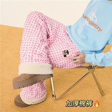 冬季新款加棉加厚保暖棉裤亮色格子宽松休闲裤B315-K912-P65控88，男装休闲裤，电商B315