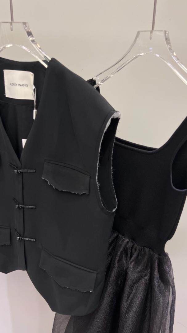 AW欧根纱连衣裙，女装连衣裙，AUDREY WANG