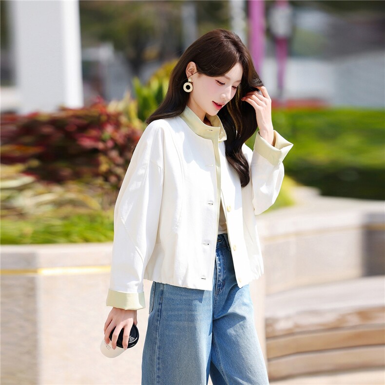 短款风衣外套女春季2026新款小个子时尚减龄百搭高端上衣，女装风衣，鑫源服饰