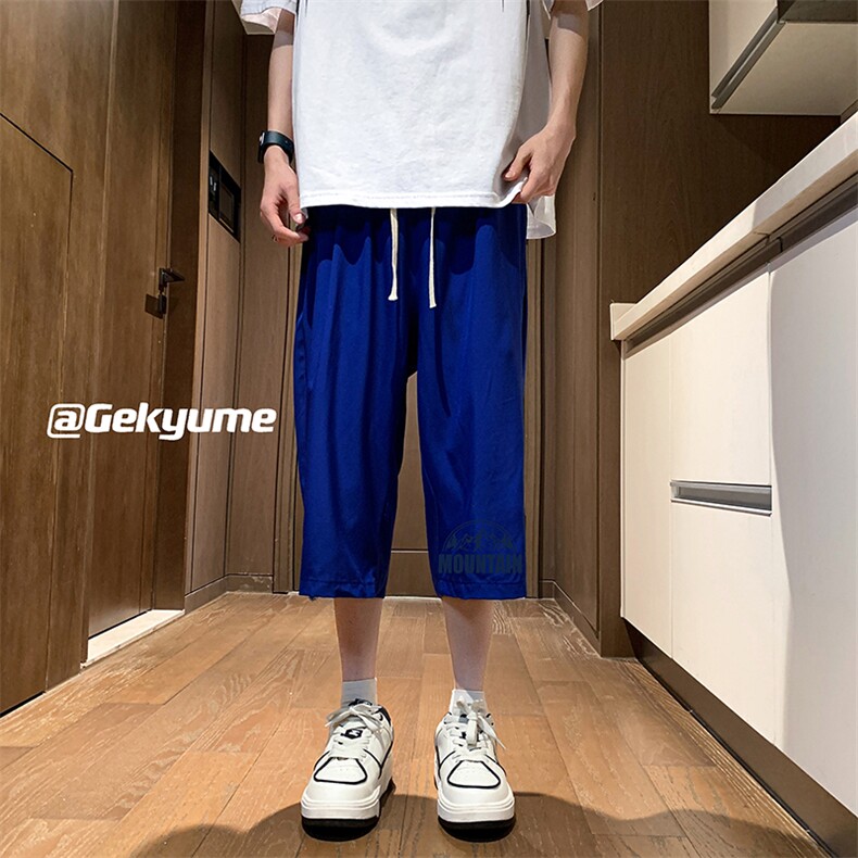 冰丝七分裤男大码速干短裤男五分裤QK72255-P25,男装休闲裤,电商A040