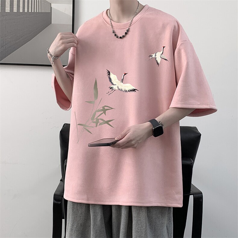麂皮绒短袖t恤男大码半袖男JD82394-P25,男装T恤,电商A040