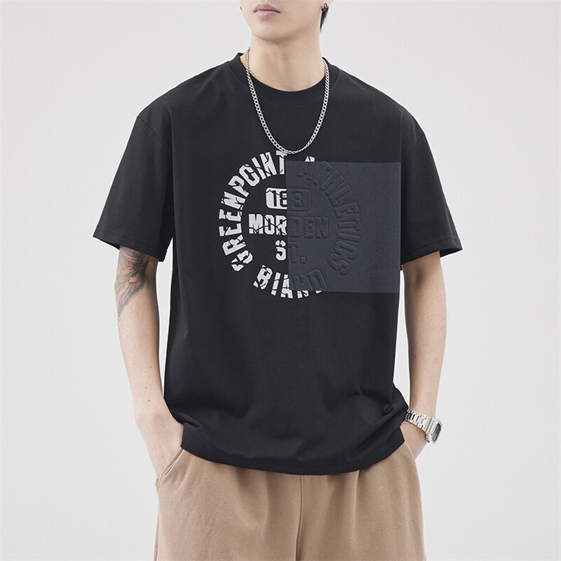 独特库里南冰丝面料短袖吸湿排汗透气男上衣T恤A329-T8070-P55,男装T恤,电商A329