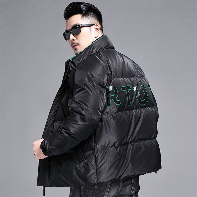 主推高品质立领羽绒服外套男士冬款中青年90绒羽绒服夹克休闲大衣,男装羽绒服,钱塘723