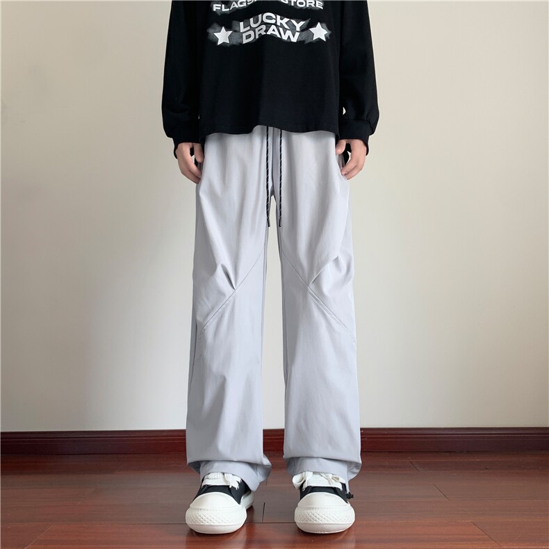 秋季新款机能户外防水褶皱设计宽松冲锋裤B315-K24338-特p35控68,男装休闲裤,电商B315