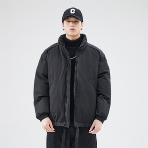 现货冬季美式休闲加厚雪山外套夹克立领纯色三防户外工装棉服图片