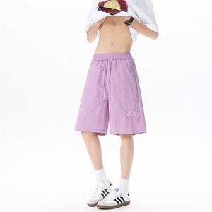 8XL-M 夏季凉感冰丝速干短裤男透气五分休闲裤宽松刺绣DK1537P35图片