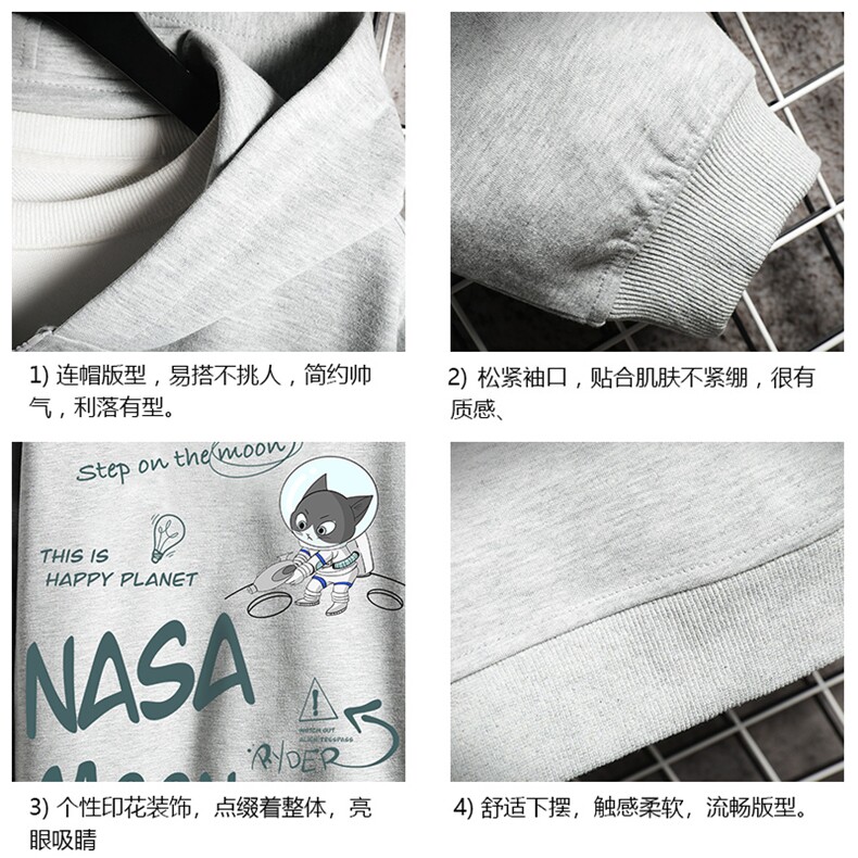 KS21187-P38加绒款-P43连帽开衫卫衣男运动外套大码班服网格,男装卫衣,电商A040A