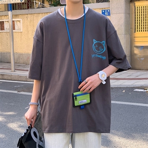 男圆领T恤短袖T851P28图片