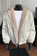 美式复古座山雕连帽棉服加厚保暖夹克宽松外套XZ514-2-25104-P128，男装夹克，星座514-2(原B239)