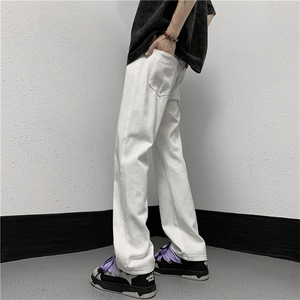 美式vibe风潮牌百搭长裤男新款日系慵懒潮流牛仔裤 K7266-P40图片