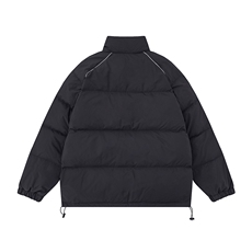 新款平铺新标白鸭绒字母印花立领羽绒服A247-YR302P225控298，男装羽绒服，电商A247-1