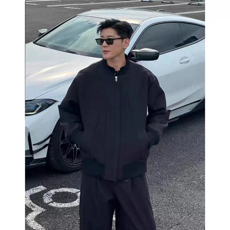 美式高街牛仔棉衣外套男女春秋冬季复古潮流加绒加厚棉服保暖夹克,男装夹克,四季星座505