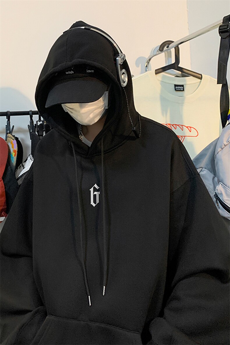 ！连帽圆领卫衣男装港风帽衫男LM84-P35,男装卫衣,电商B367