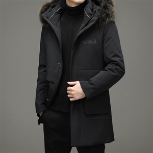 BW21903钱塘2020-2中年男士商务休闲中长款冬季厚款羽绒服P430图片