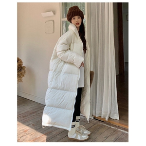 CC090-P100大被子款2025新款面包服韩版羽绒服棉服外套超长款棉衣图片