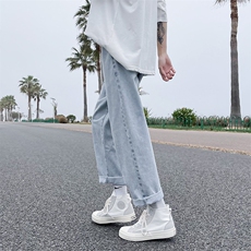 纯色牛仔裤男潮牌韩版潮流百搭蓝色休闲裤高街裤子A080-9231-P30，男装牛仔裤，电商A080