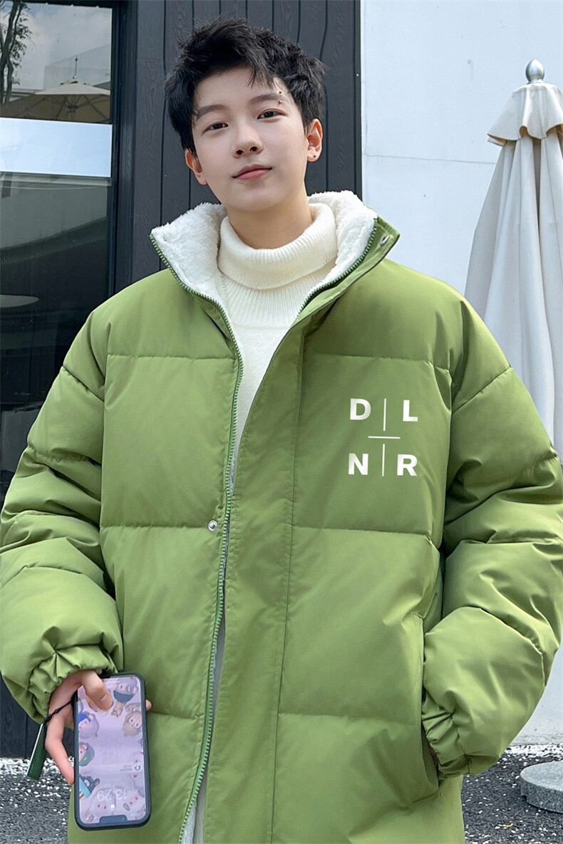！2023冬季新款男士立领棉衣简约字母印花棉服外套MY122P70,男装棉衣,电商B220
