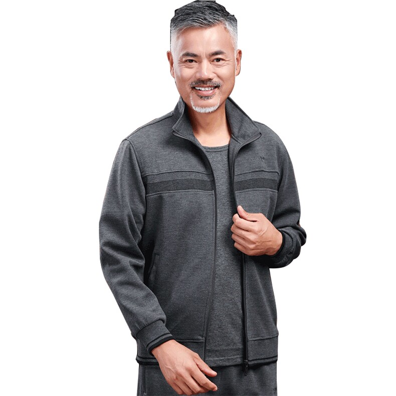 3804/爸爸薄款长袖运动套装老年人卫衣跑步服中年休闲套装男,男装休闲套装,星座1216（原钱塘722）