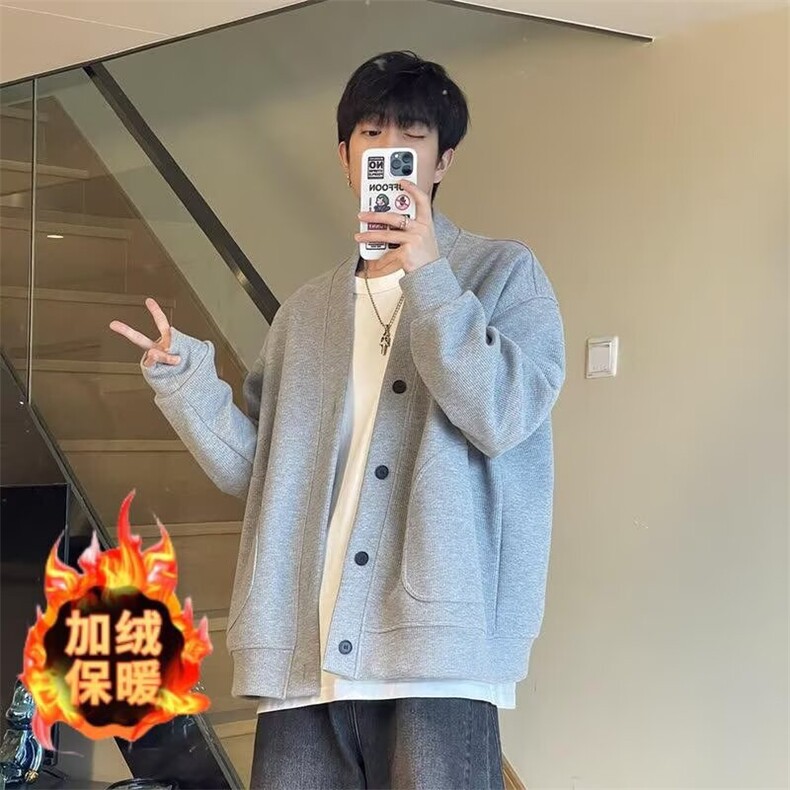 日系老钱风外套男款春秋新款休闲百搭冬季外套MY816J-P42图片