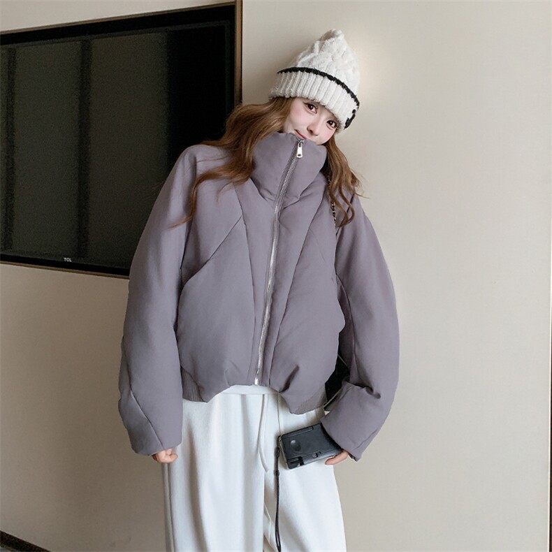 现主推2025冬季新款90白鸭绒灰色宽松显瘦羽绒服女1532-P315K439，女装羽绒服，欣美人